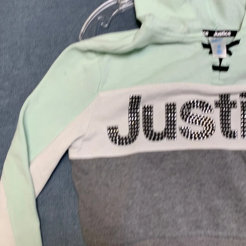 Justice cropped hoodie